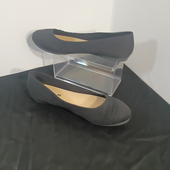 American Eagle Womens SZ 13 Ballet Flats Black Fabric Casual Slip On Shoe - Picture 4 of 8